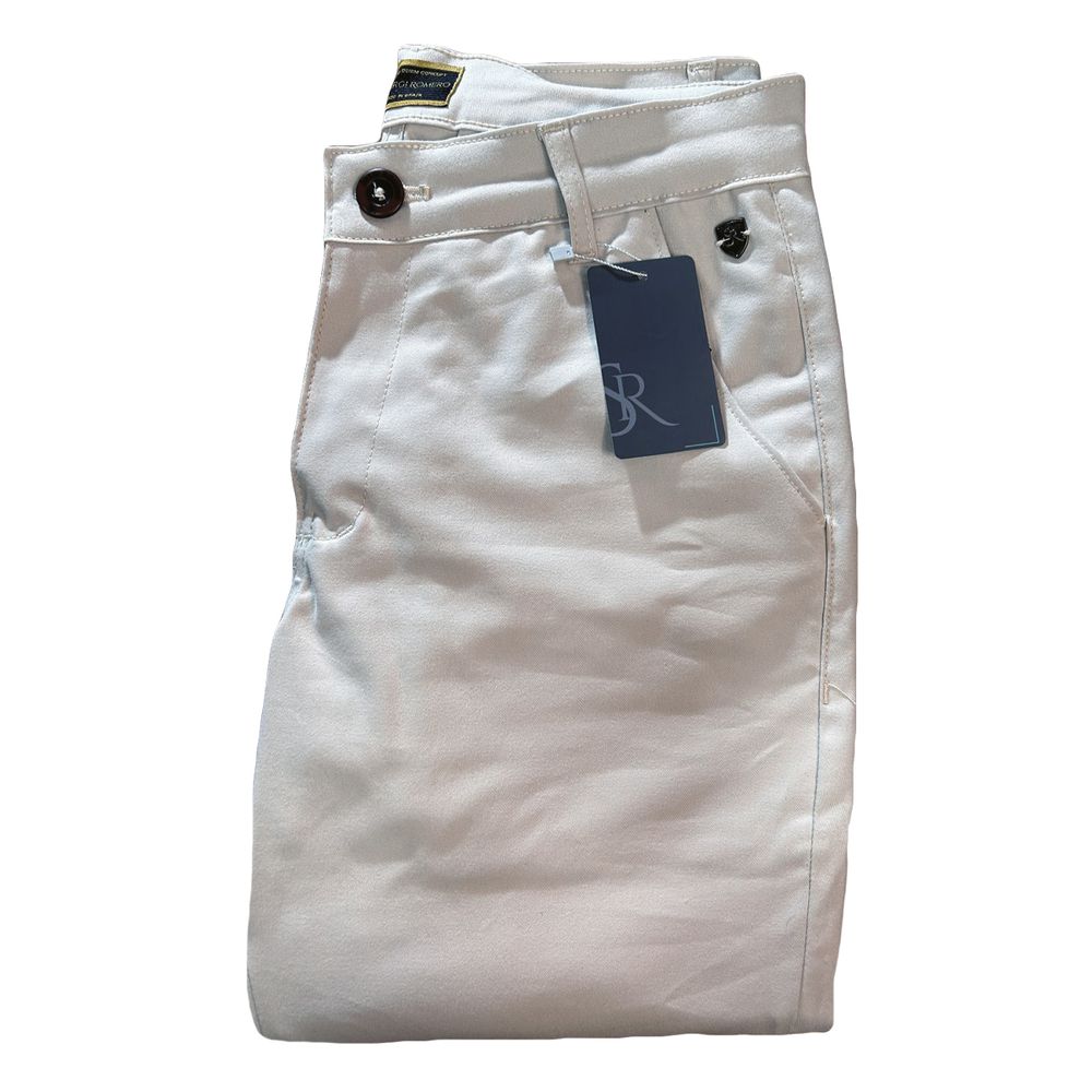 Calça Alfaiataria Bege Masculina Slim Social Clara Premium - Sergi Romero