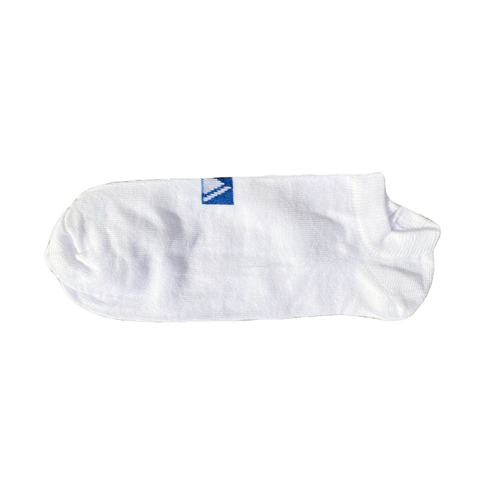 Kit Com 3 Meias Invisível Soquete Unissex Cor Branco