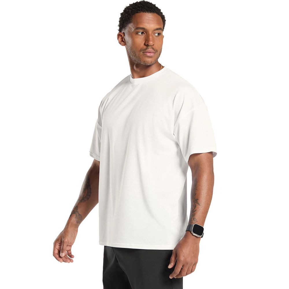 Camiseta Oversized Streetwear Basic Masculina Off White