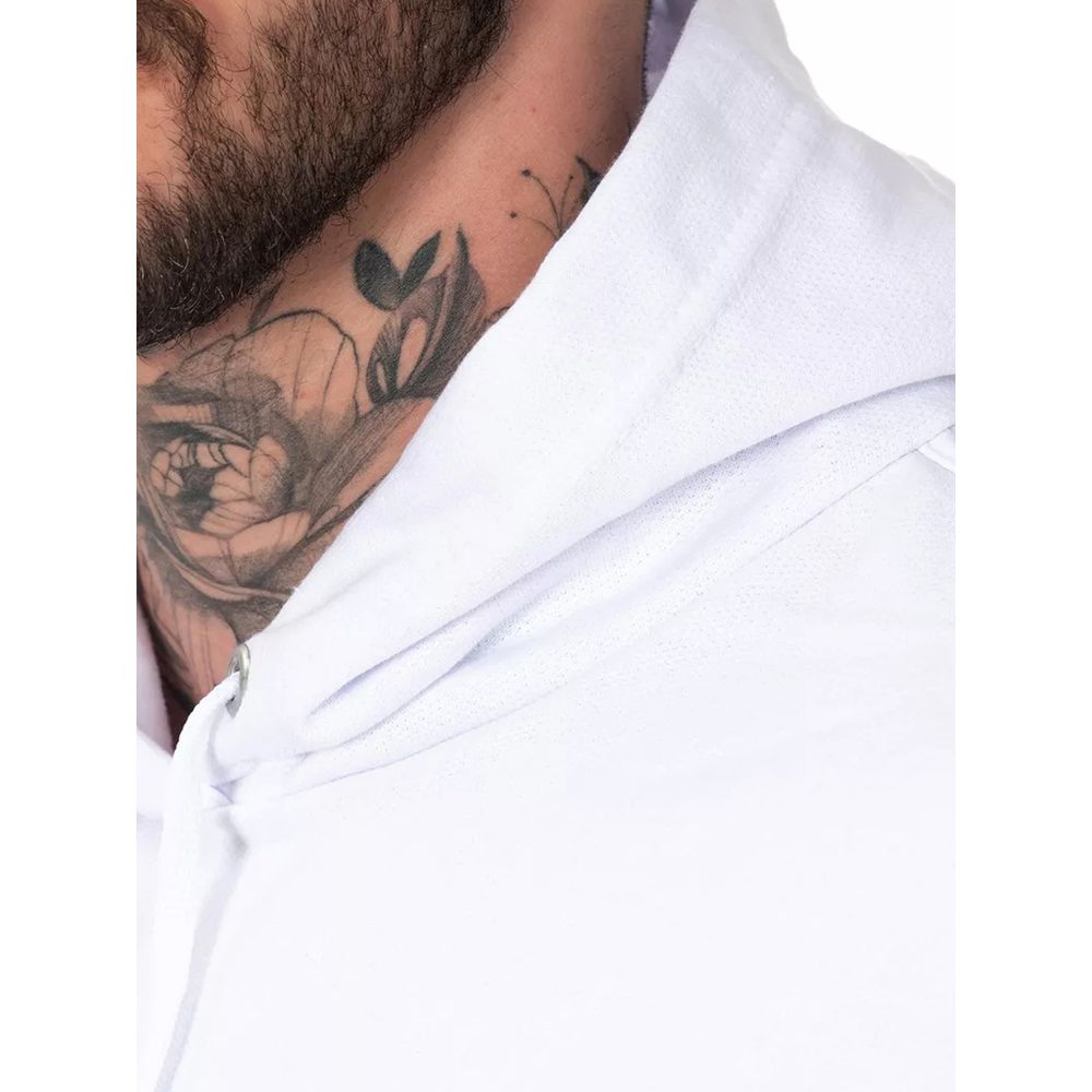 Conjunto Moletom Canguru Blusa De Frio Com Capuz e Calça - Branco