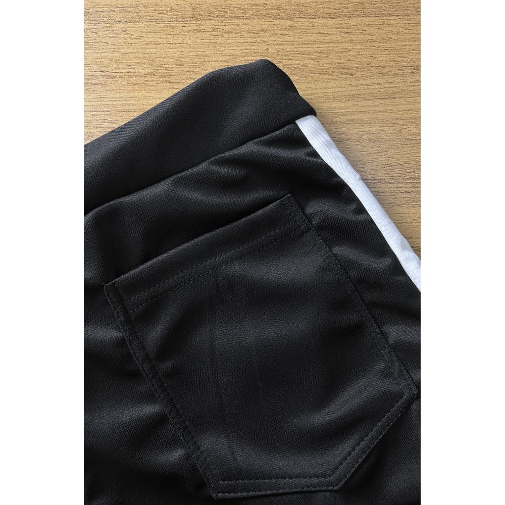 Calça Lacapa Neoprene Moletinho Com Faixa - Preta