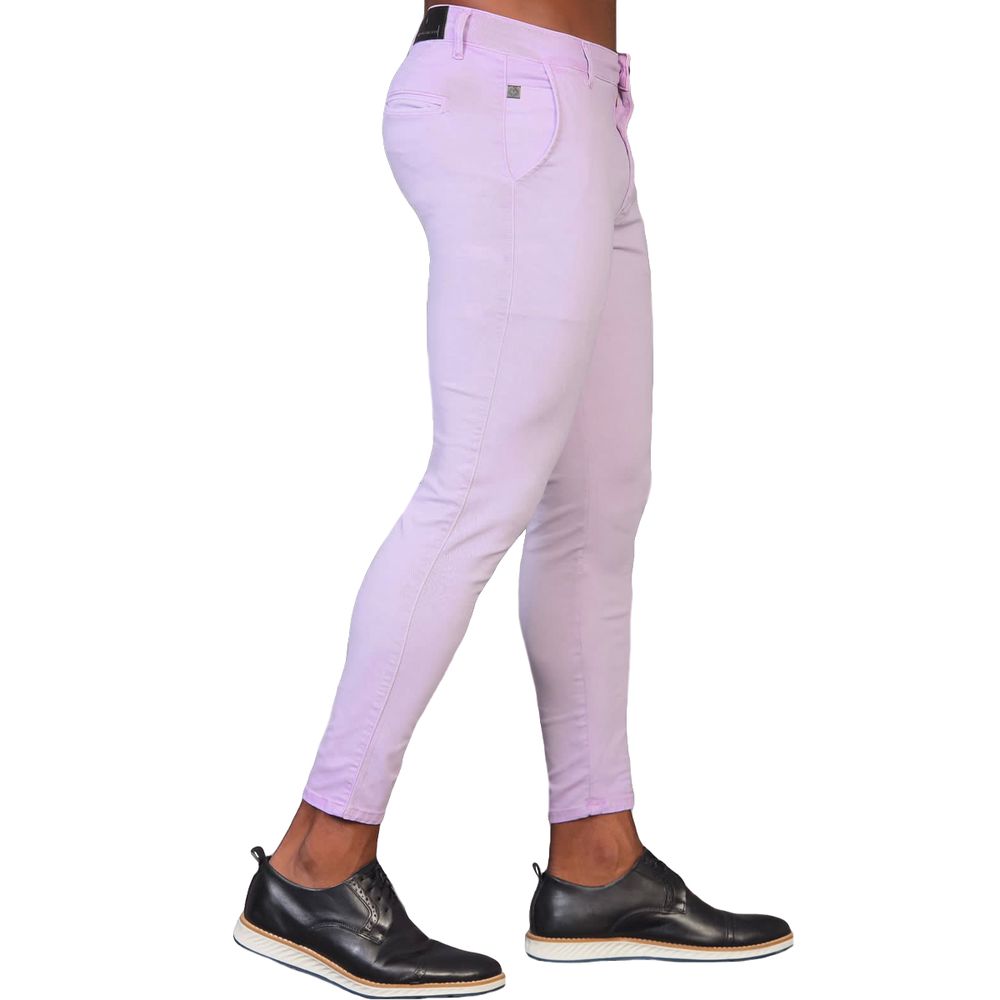 Calça Alfaiataria Lilás Skinny Social Masculina Codi Jeans