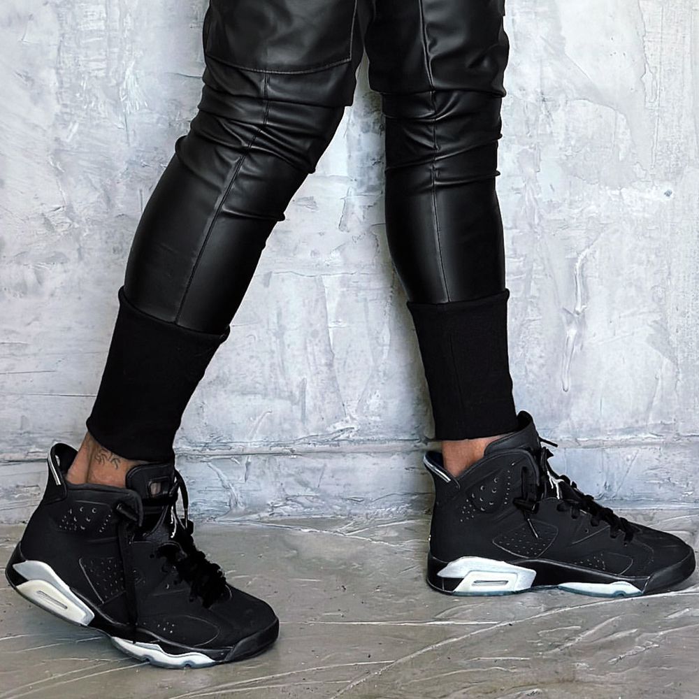 Calça Lacapa Preta Courino Black Slim Fit Streetwear