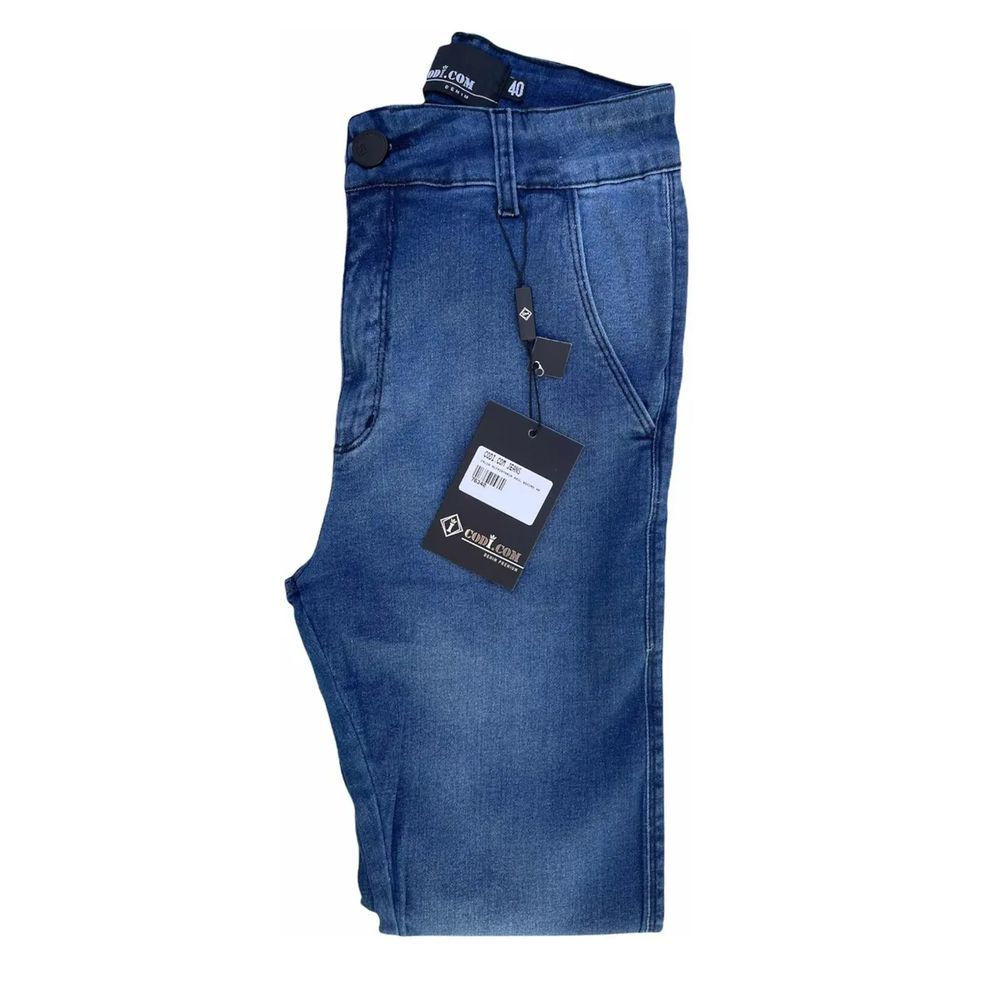 Calça Alfaiataria Skinny Jeans Azul Premium Masculina