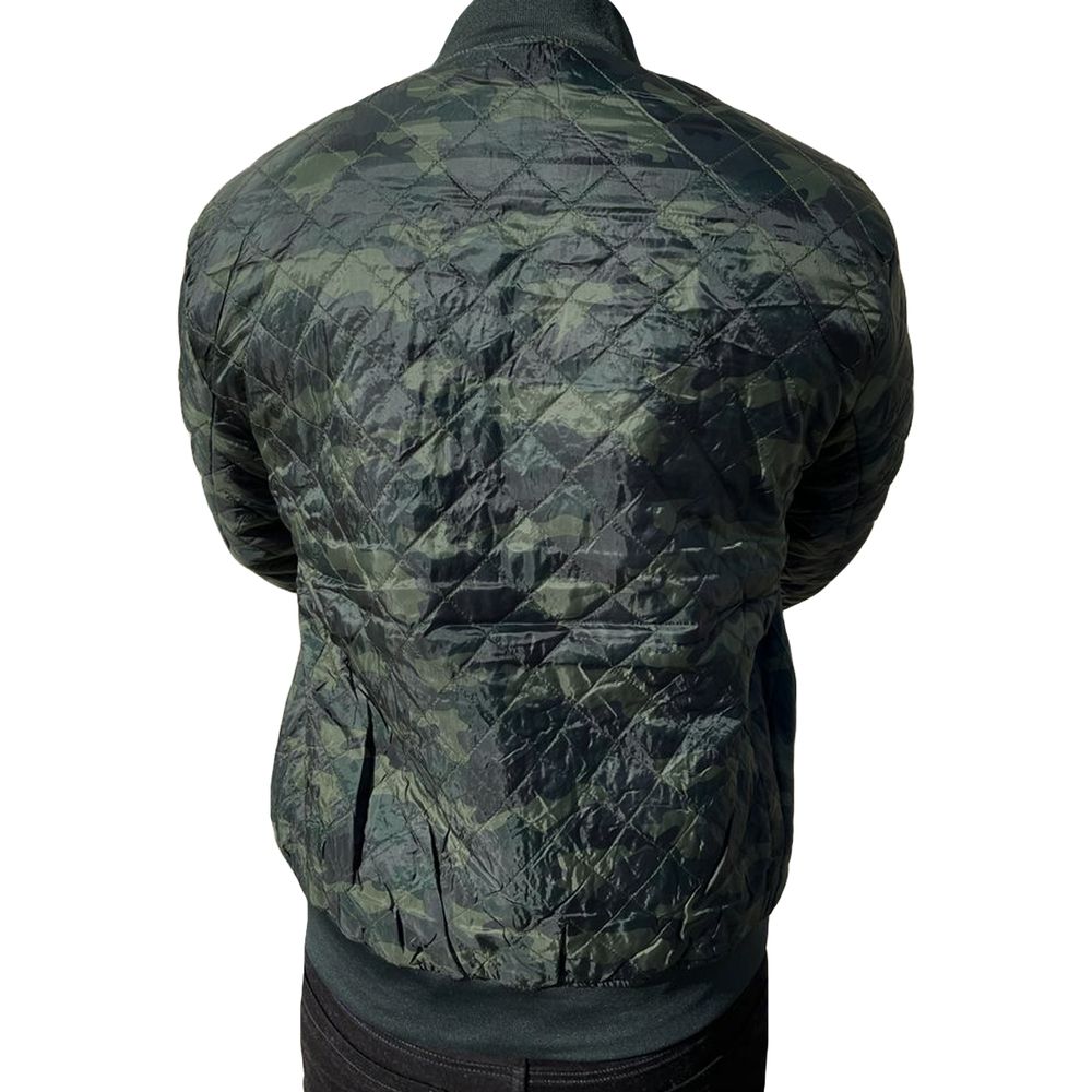Jaqueta Camuflada Masculina Nylon Bomber Matelassê Premium