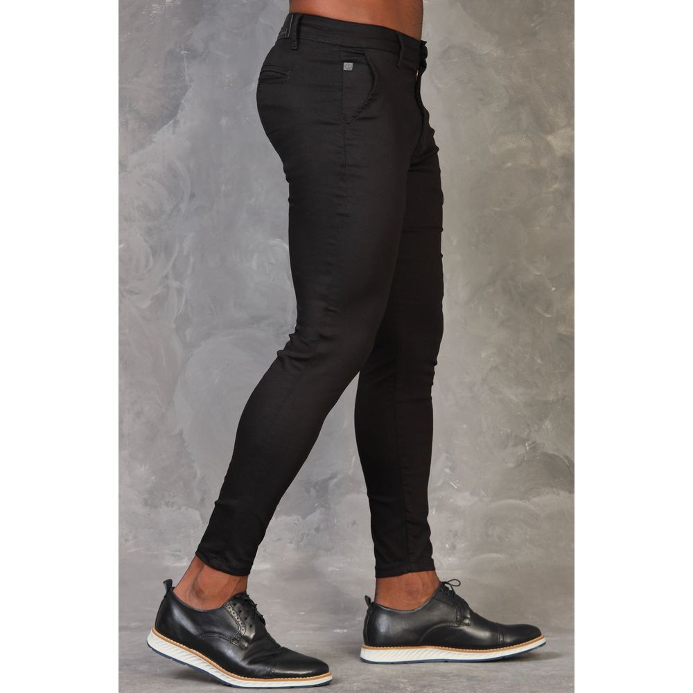 Calça Alfaiataria Preta Skinny Masculina Premium Social Codi Jeans
