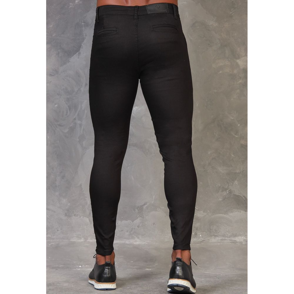 Calça Alfaiataria Preta Skinny Masculina Premium Social Codi Jeans
