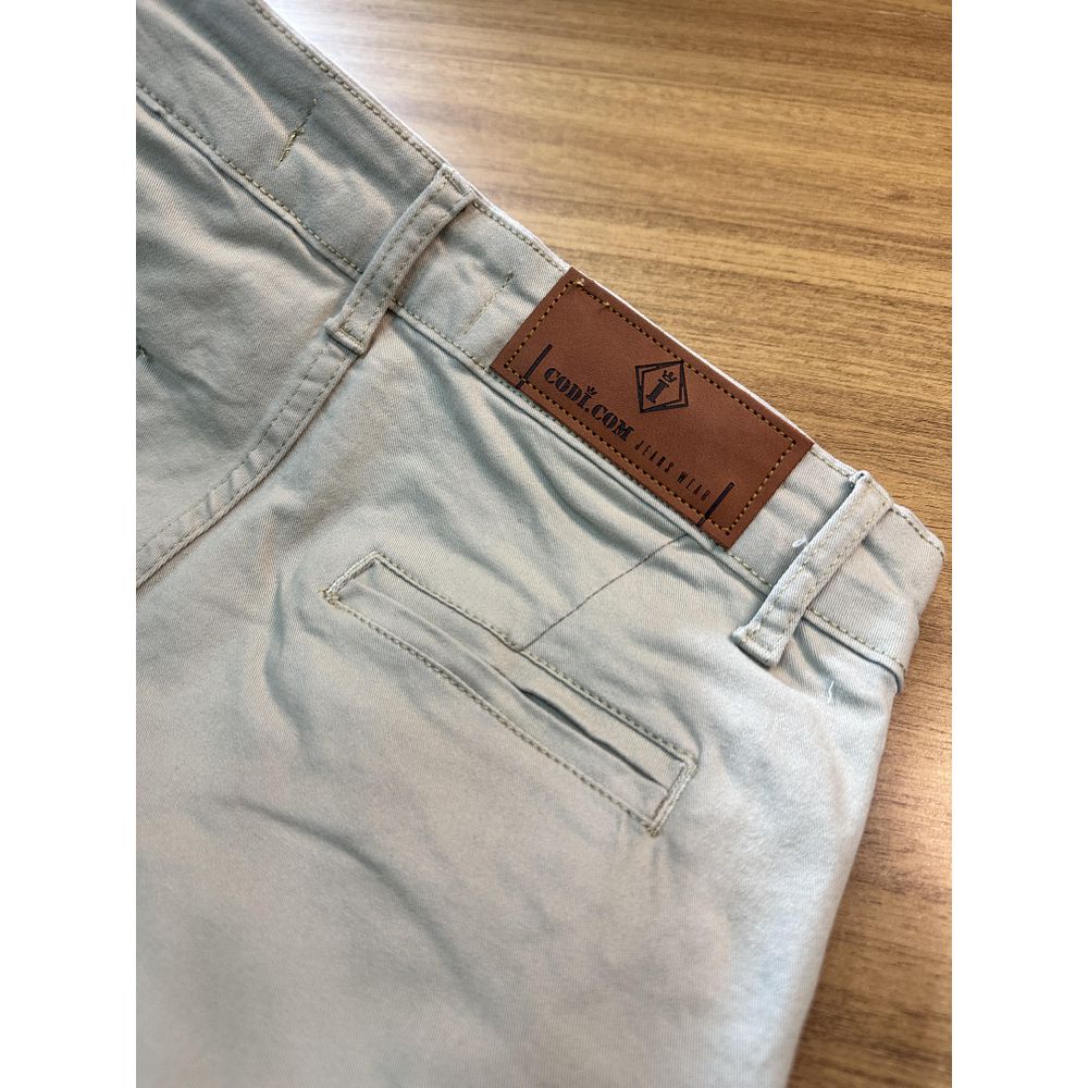 Calça Alfaiataria Bege Areia Skinny Masculina Premium Social Codi