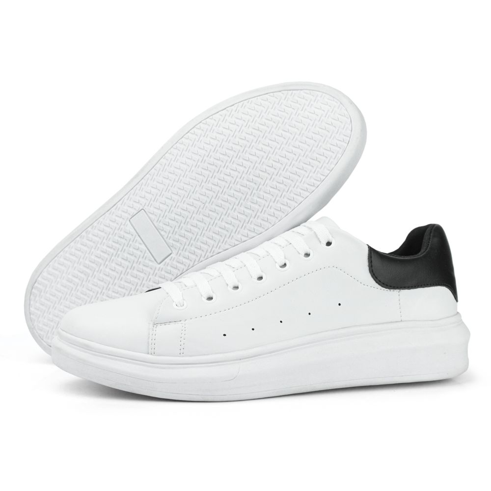 Tenis Sneaker CS8 Casual Macqueen Sola Alta Sapatênis Conforto - Branco