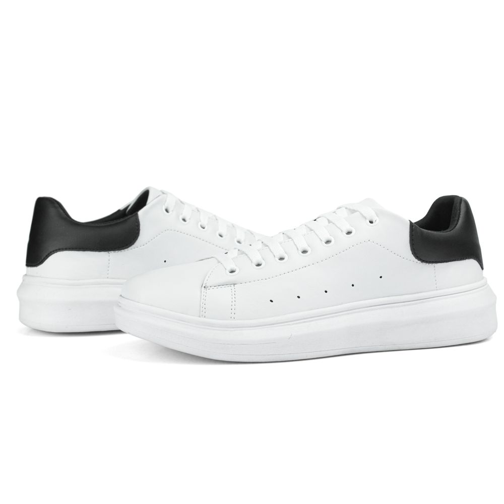 Tenis Sneaker CS8 Casual Macqueen Sola Alta Sapatênis Conforto - Branco