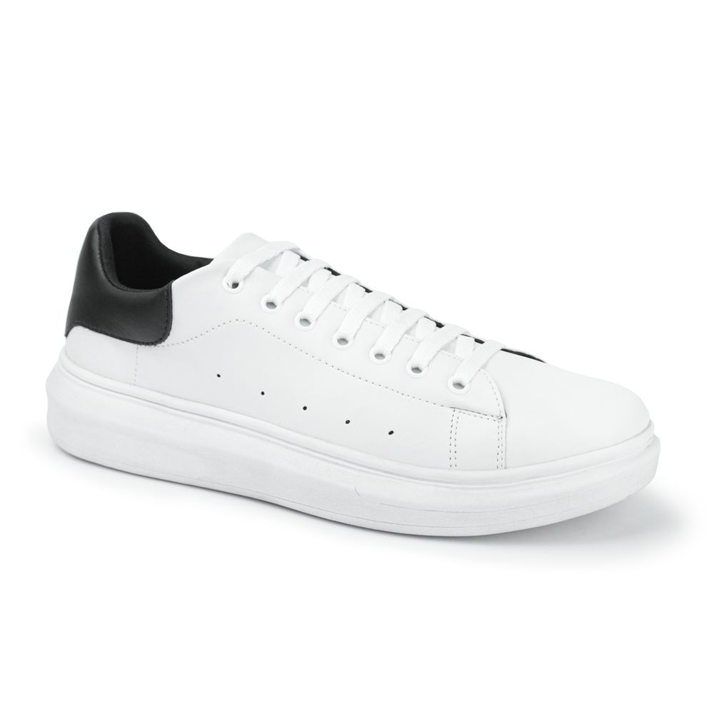 Tenis Sneaker CS8 Casual Macqueen Sola Alta Sapatênis Conforto - Branco