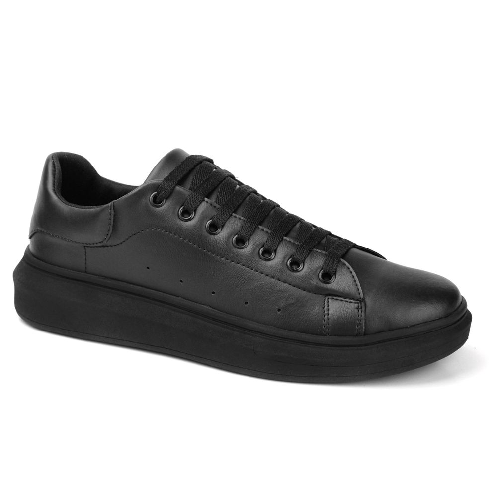 Tenis Sneaker CS8 Casual Macqueen Sola Alta Sapatênis Conforto - Preto
