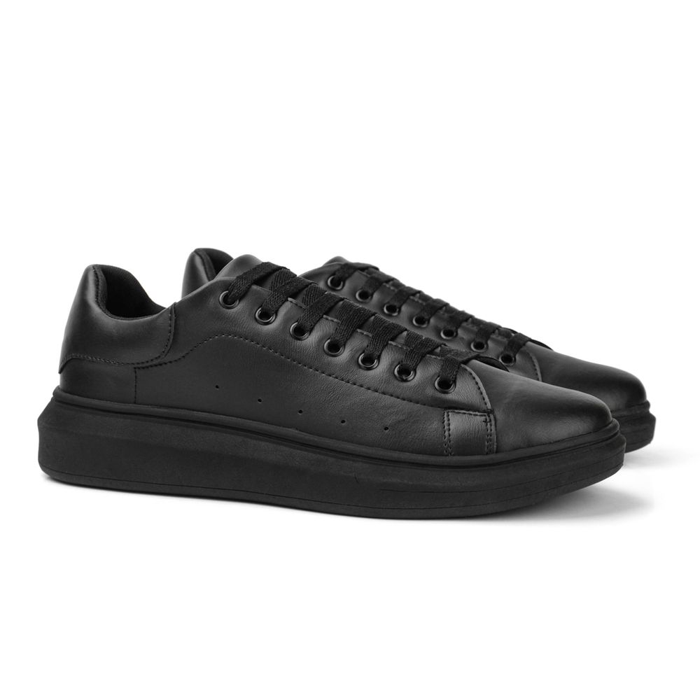 Tenis Sneaker CS8 Casual Macqueen Sola Alta Sapatênis Conforto - Preto