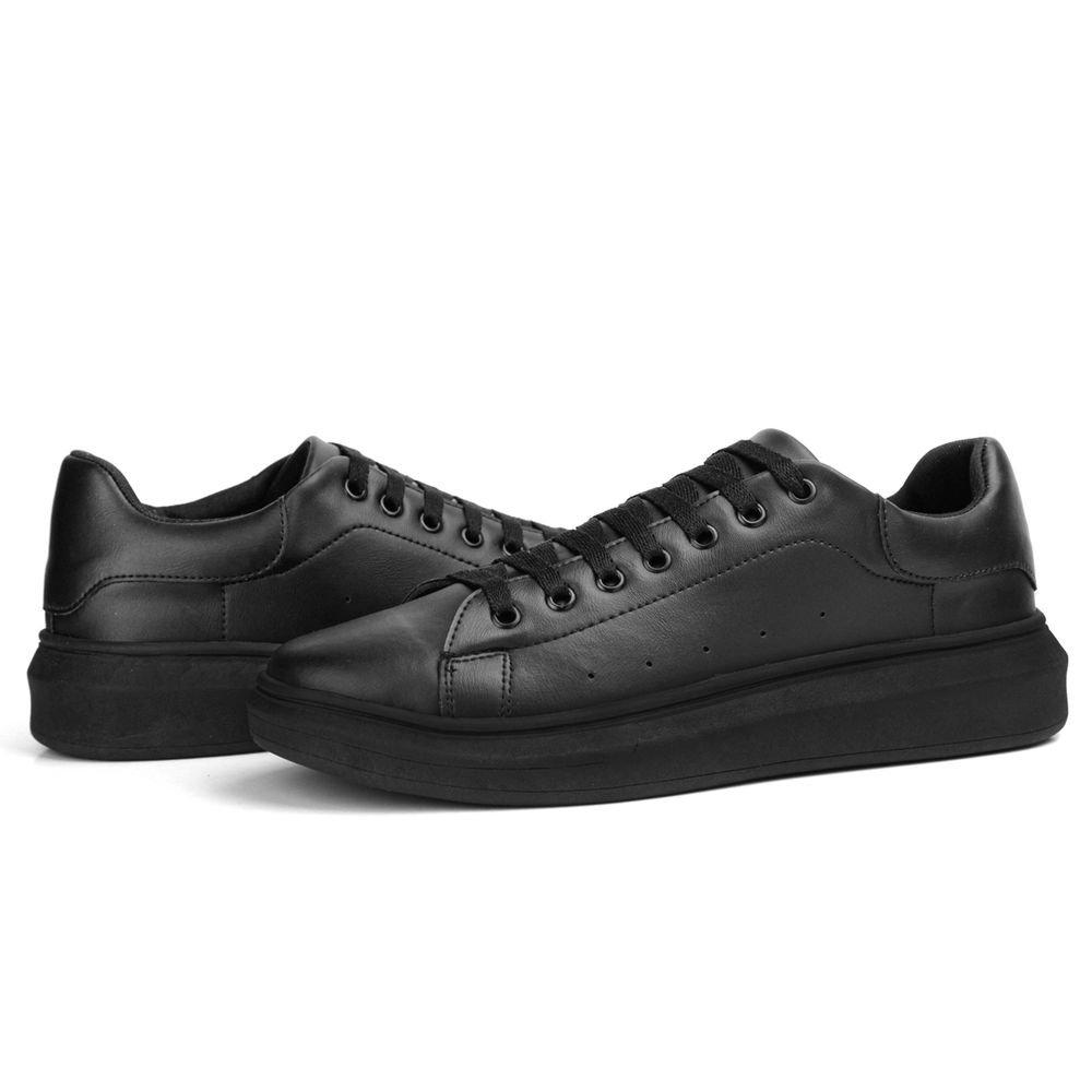 Tenis Sneaker CS8 Casual Macqueen Sola Alta Sapatênis Conforto - Preto