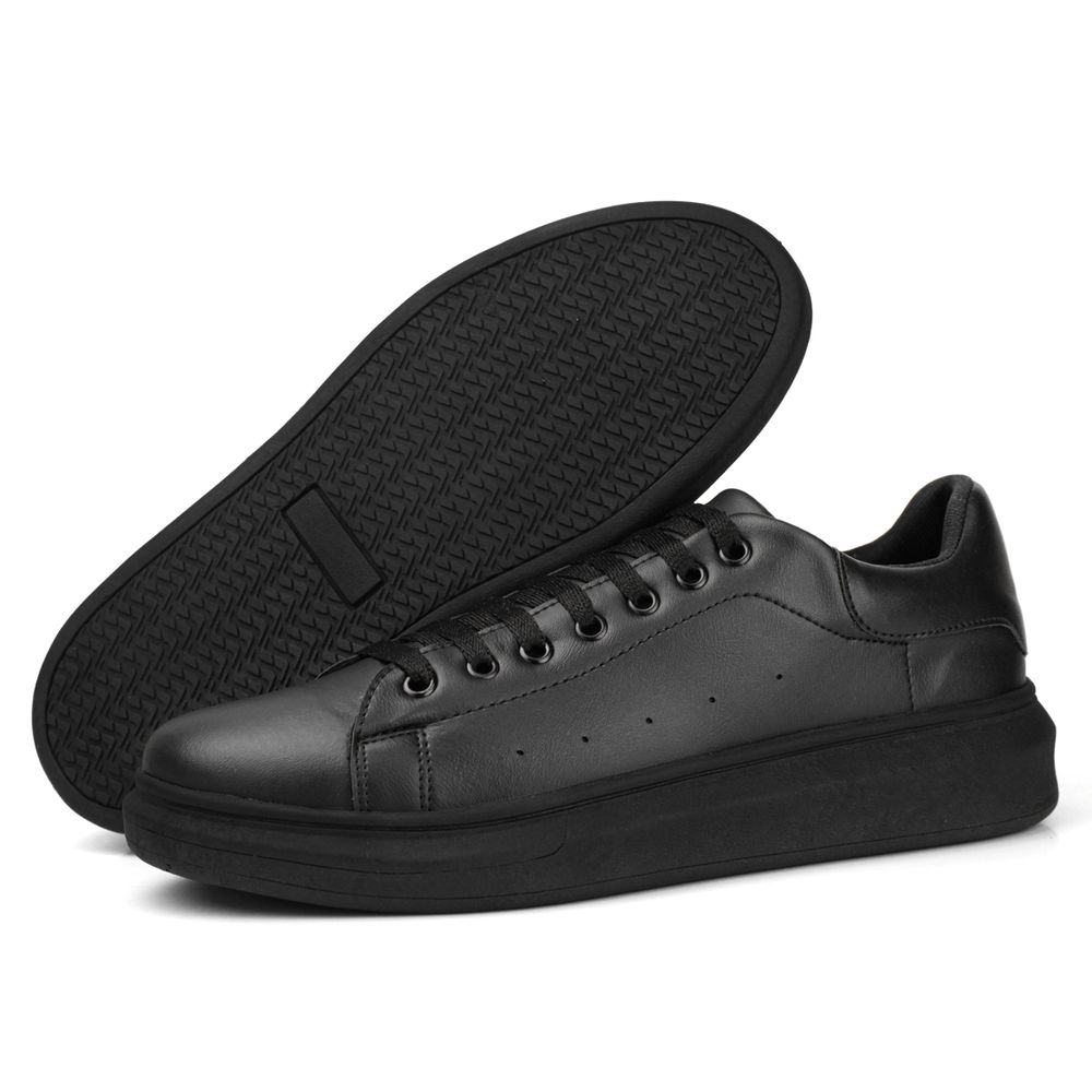 Tenis Sneaker CS8 Casual Macqueen Sola Alta Sapatênis Conforto - Preto