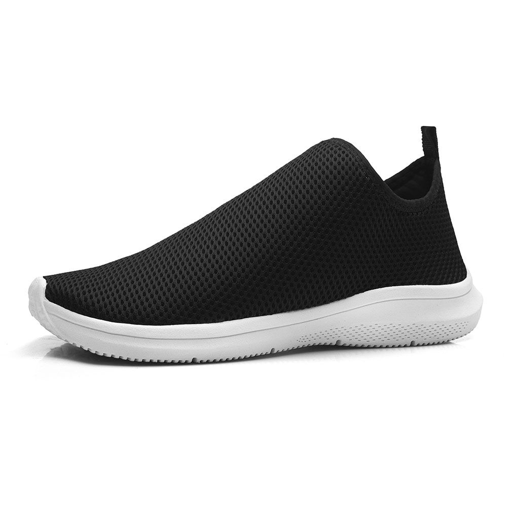 Tênis Casual Esportivo Elástico Meia Mesh Sport Calce Fácil - Preto