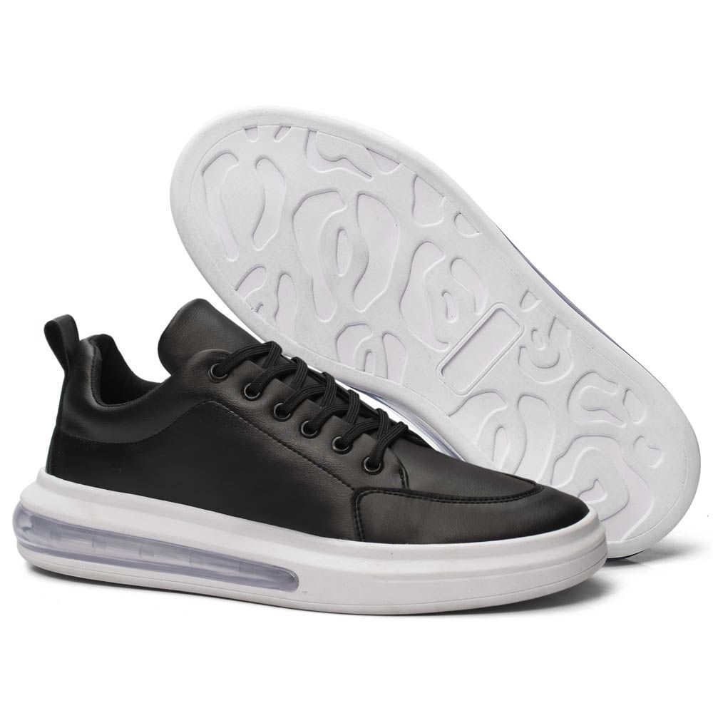 Tênis Air Preto Solado Com Amortecedor Casual Masculino Lançamento