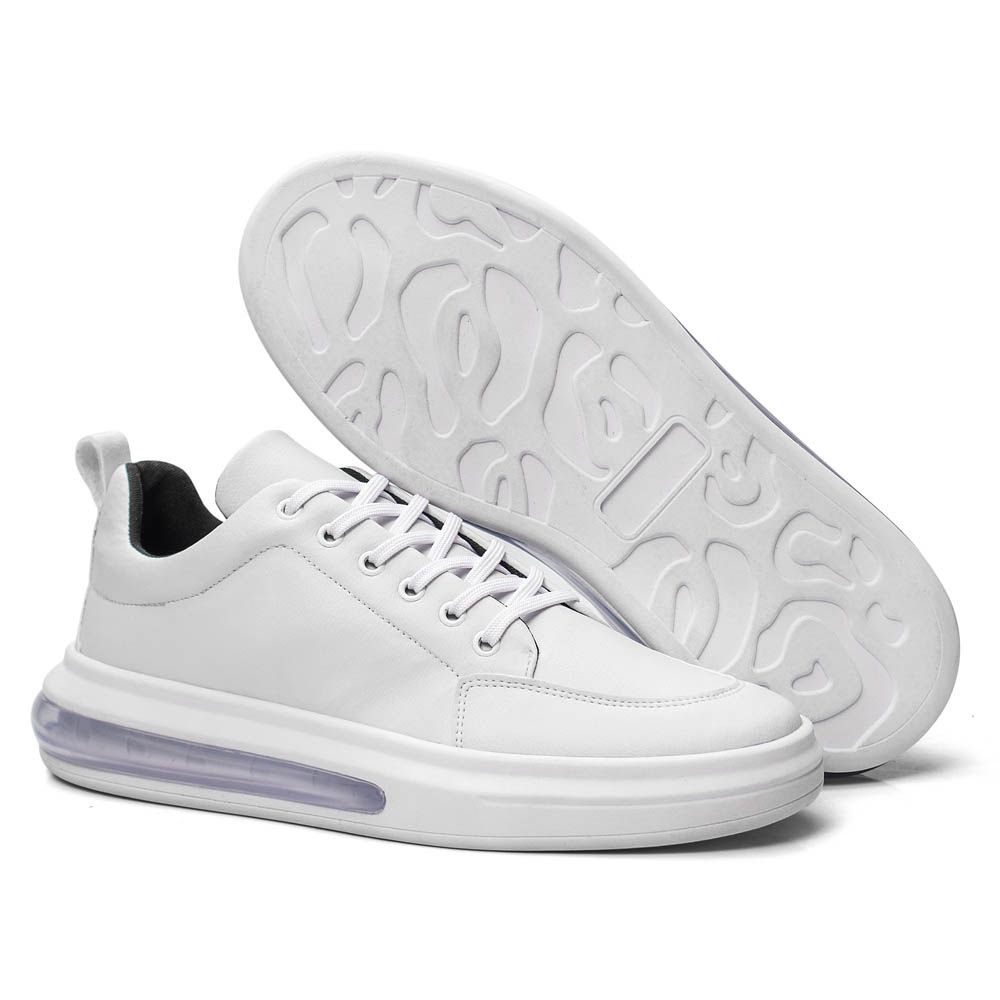 Tênis Air Branco Solado Com Amortecedor Casual Masculino Lançamento