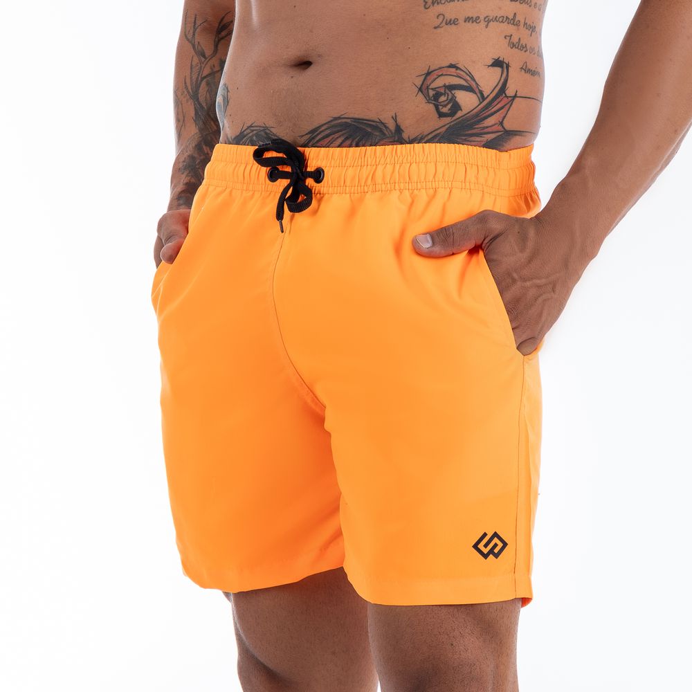 Short Praia Tactel Liso Slim Fit Masculino Premium... - CHIEREGATO OUTLET