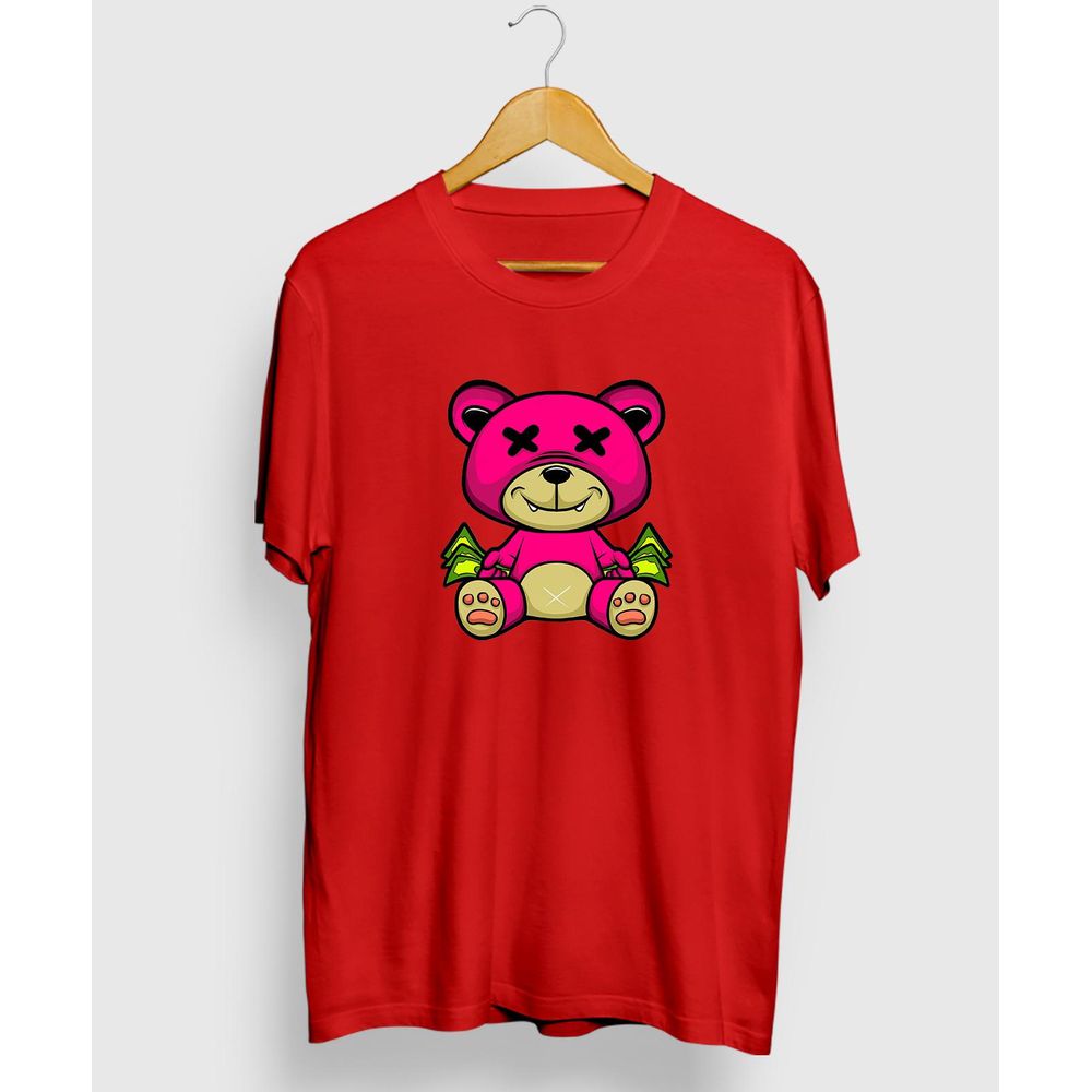 Camiseta Estampada Urso Money Bolado Streetwear Pr... - CHIEREGATO OUTLET