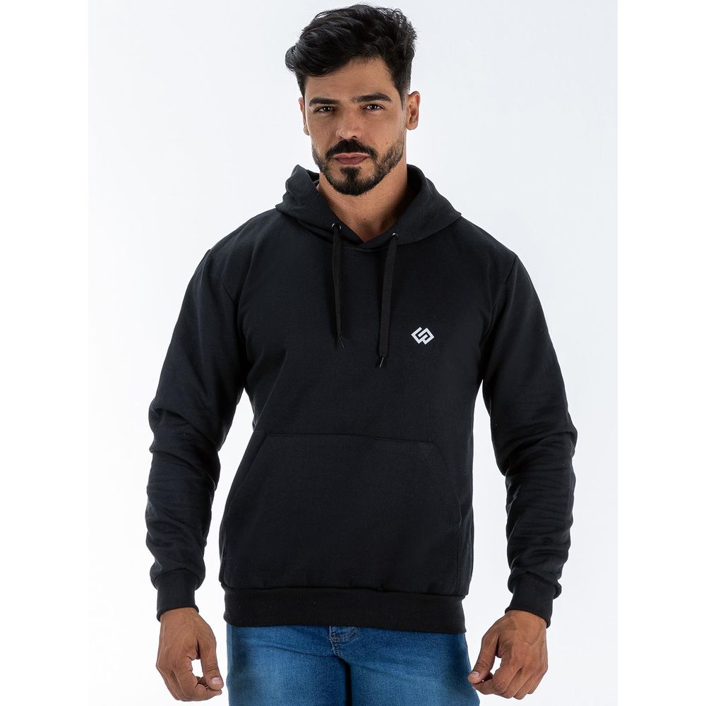 Moletom Blusa De Frio Bolso Canguru Estampa Básica Premium