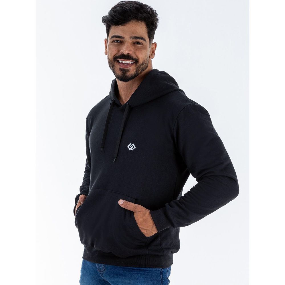 Moletom Blusa De Frio Bolso Canguru Estampa Básica Premium