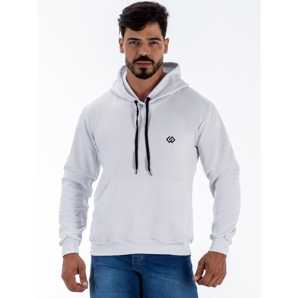 Moletom Blusa De Frio Bolso Canguru Estampa Básica Premium