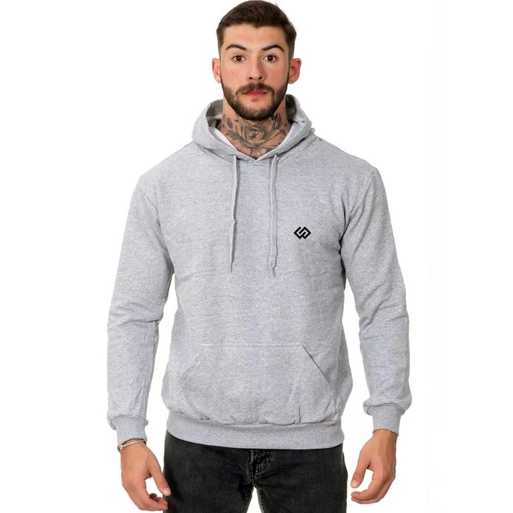 Moletom Blusa De Frio Bolso Canguru Estampa Básica Premium