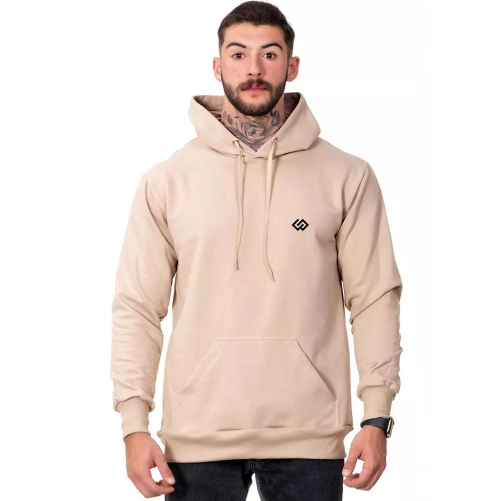 Moletom Blusa De Frio Bolso Canguru Estampa Básica Premium