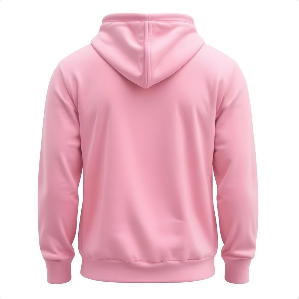 Moletom Unissex Canguru Blusa De Frio Com Capuz Flanelado Rosa