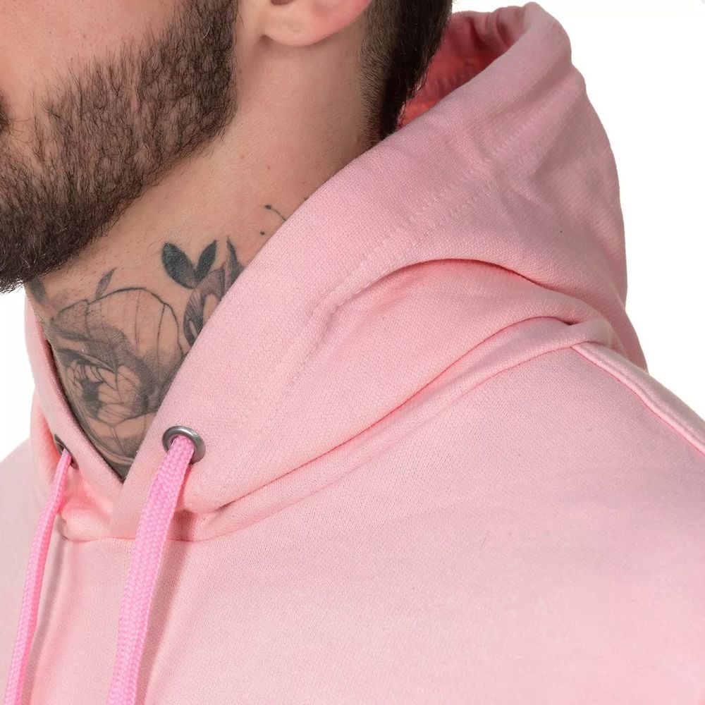 Moletom Unissex Canguru Blusa De Frio Com Capuz Flanelado Rosa