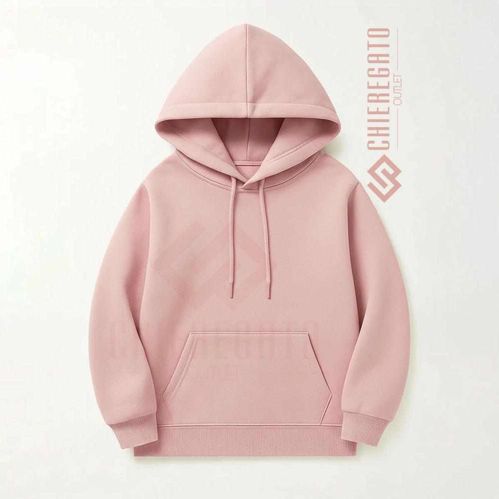Moletom Canguru Infantil Unissex Rosa