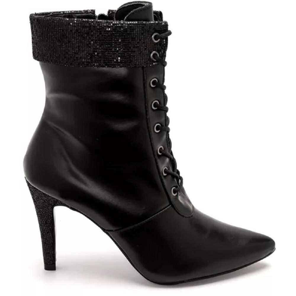 Bota Damers Feminina Bico Fino Cano Curto