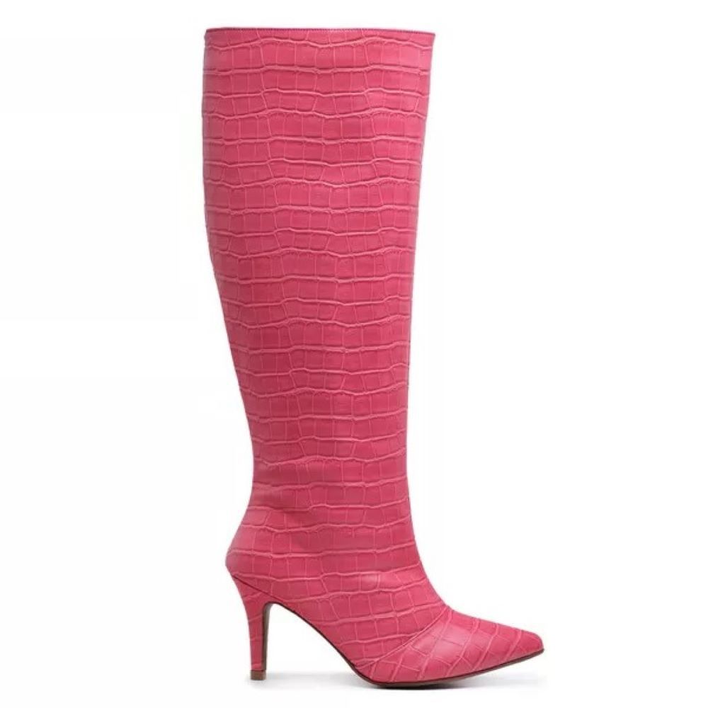 Bota Damers Feminina De Cano Longo Salto Fino