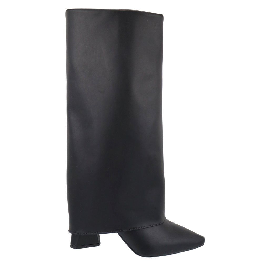 Bota Damers Feminina Capa Salto Geométrico Preto