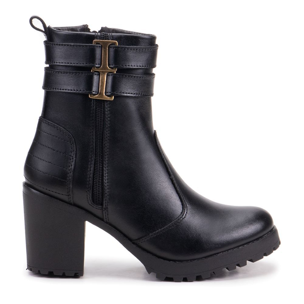 Bota Damers Feminina de Couro Legítimo Cano Curto