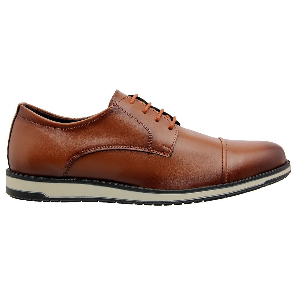 Sapato Damers Oxford Masculino Caramelo