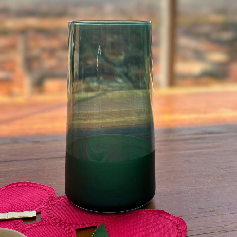 Jogo de Copos 6 Peças Verde Esmeralda