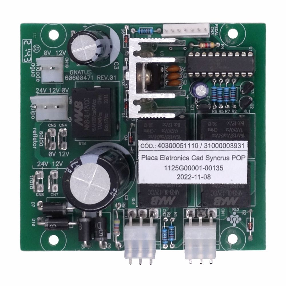 EL-047 - Placa Eletrônica da Cadeira Syncrus Pop G... - DENTAL TIBA