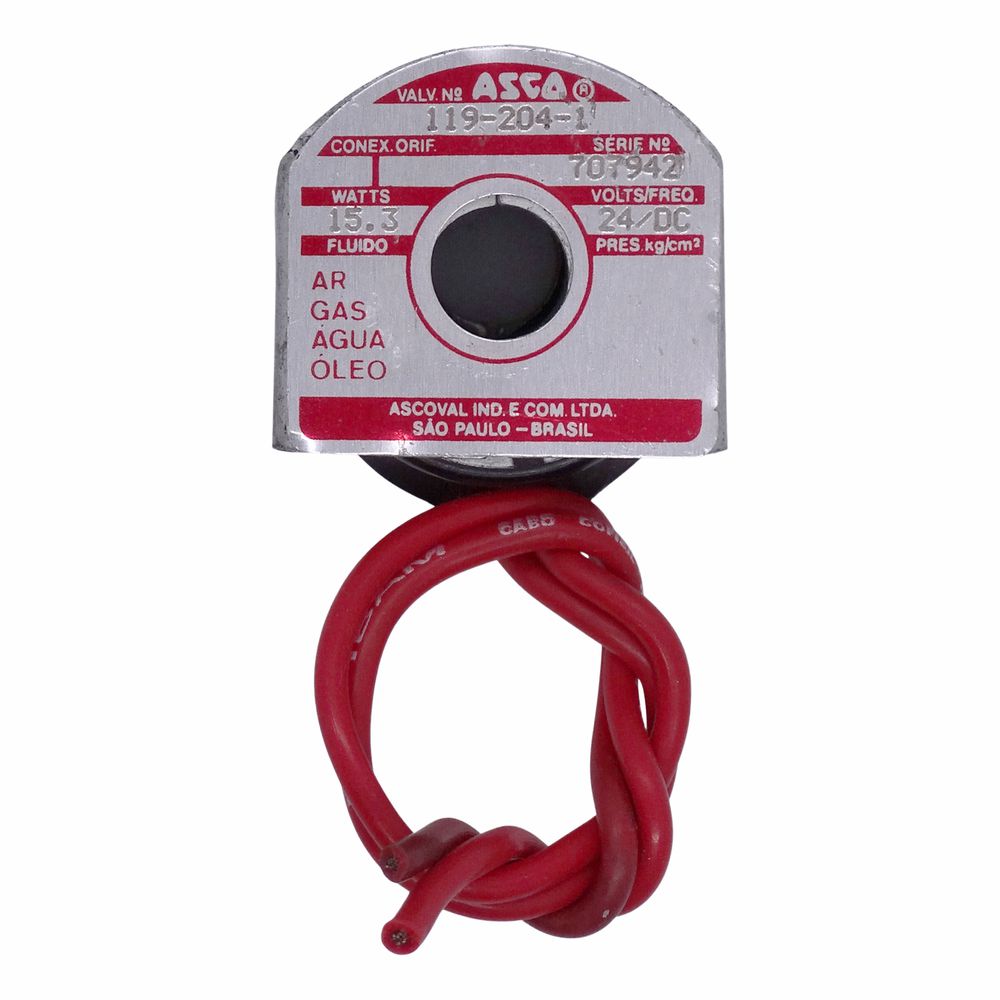 EL-096 - Bobina Ascoval 15,3w 24vdc Furo 11mm / Al... - DENTAL TIBA