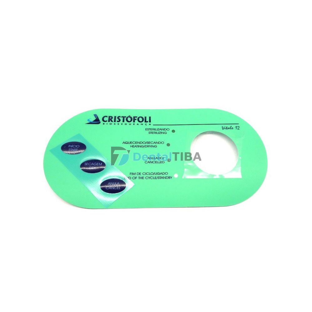 CR-068 - Teclado Membrana Vt 12 Verde - DENTAL TIBA