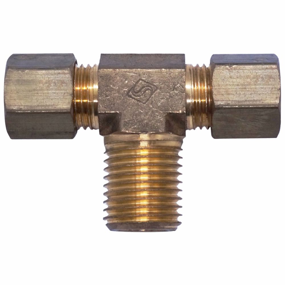 CR-091 - Conector Tee Macho Central 1/4x1/4bs P Vt... - DENTAL TIBA