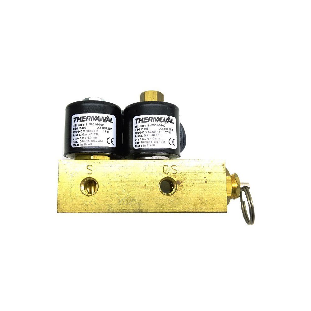 AD-018 - Bloco Solenoide 220v 1na / 1nf Autoclaves... - DENTAL TIBA
