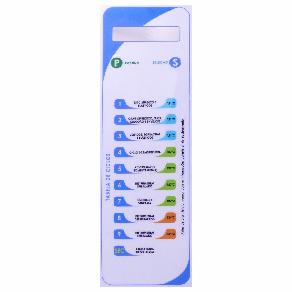 AS-021 - Painel Policarbonato Para Autoclave Serco... - DENTAL TIBA