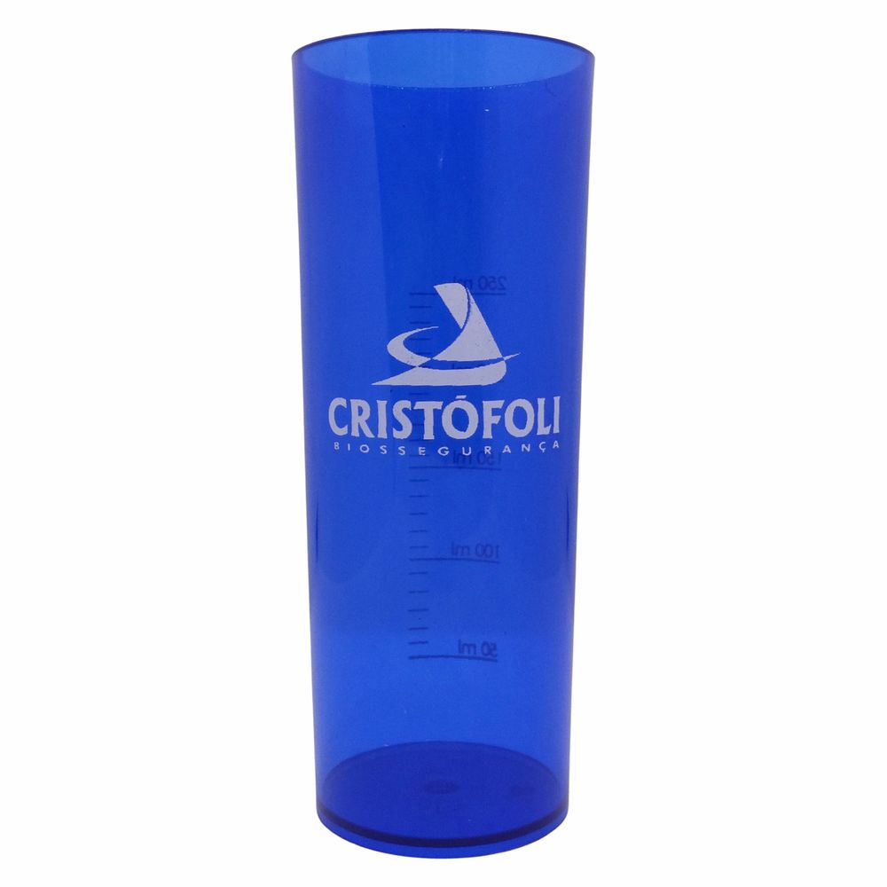 CRN-006 - Copo Graduado Azul 250ml CristÓfoli - DENTAL TIBA