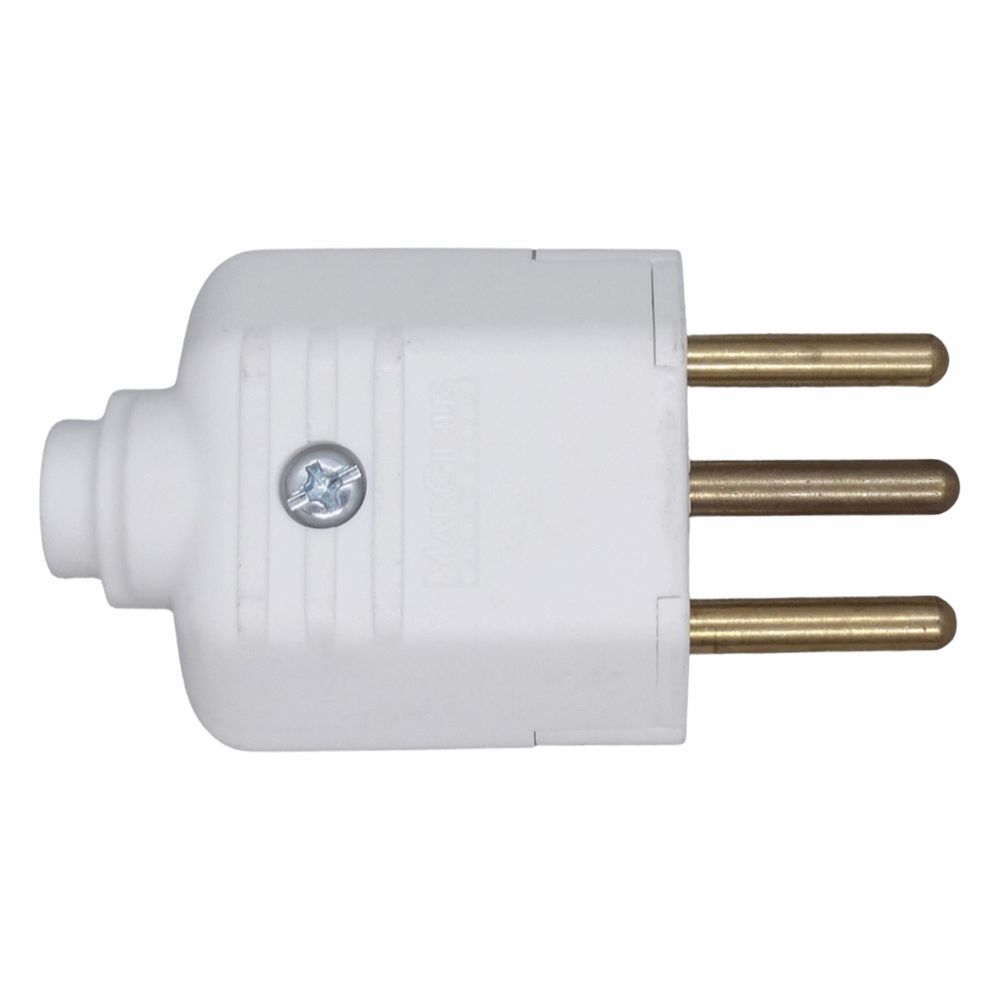 DT-525 - PLUG MACHO 3 PINOS 10A - DENTAL TIBA