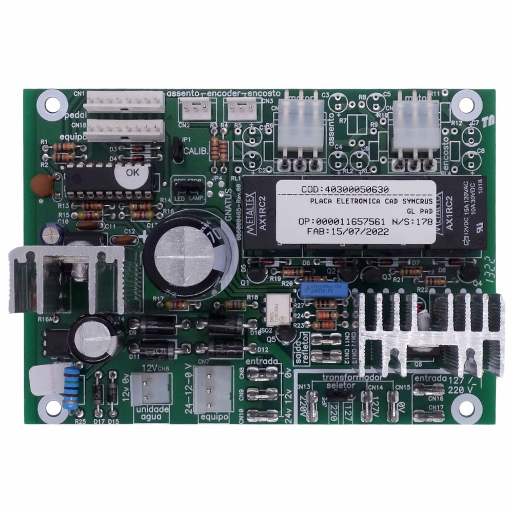 EL-001 - PLACA ELETRÔNICA PARA CADEIRA SYNCRUS GL ... - DENTAL TIBA