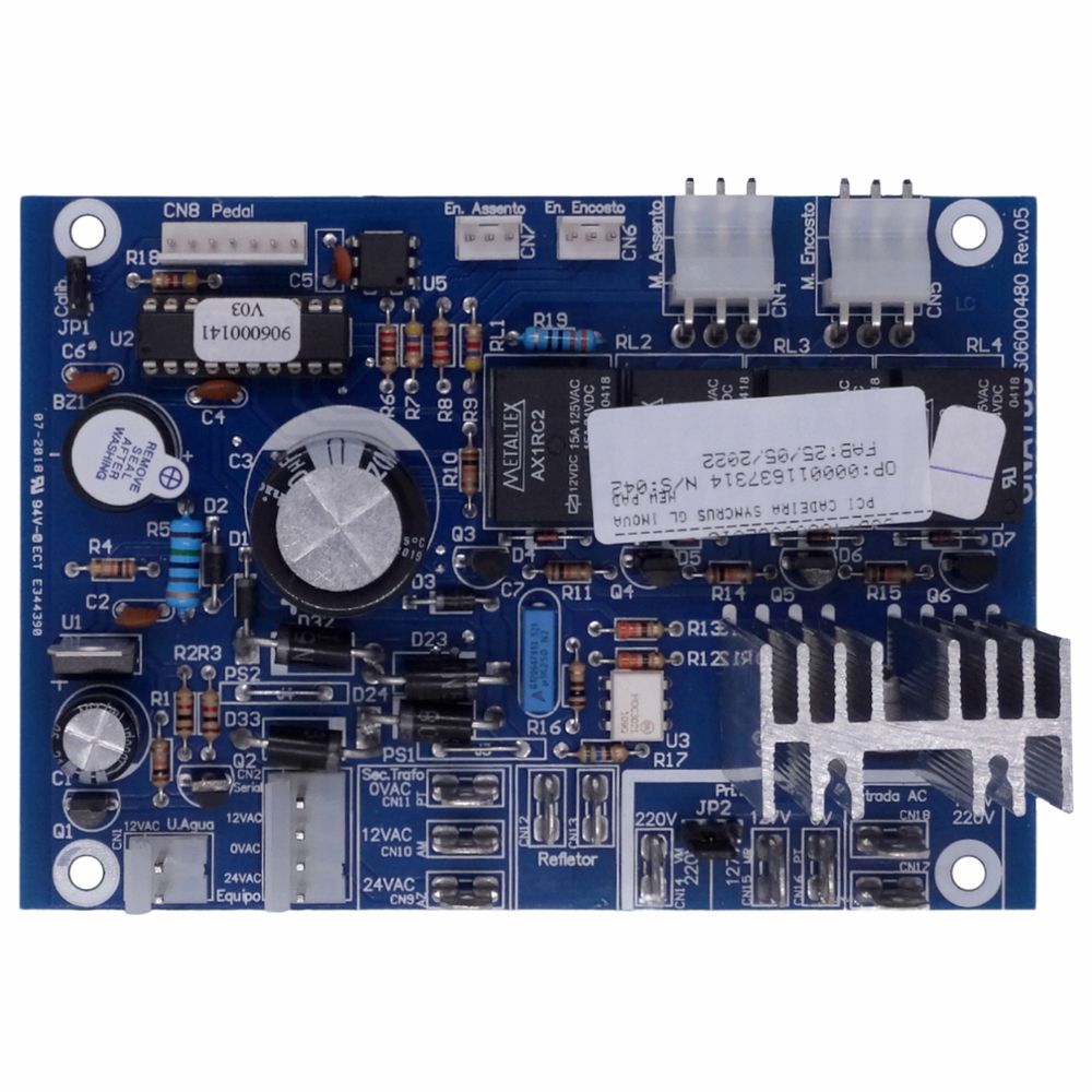 EL-029 - PLACA ELETRÔNICA PARA CADEIRA SYNCRUS GL ... - DENTAL TIBA