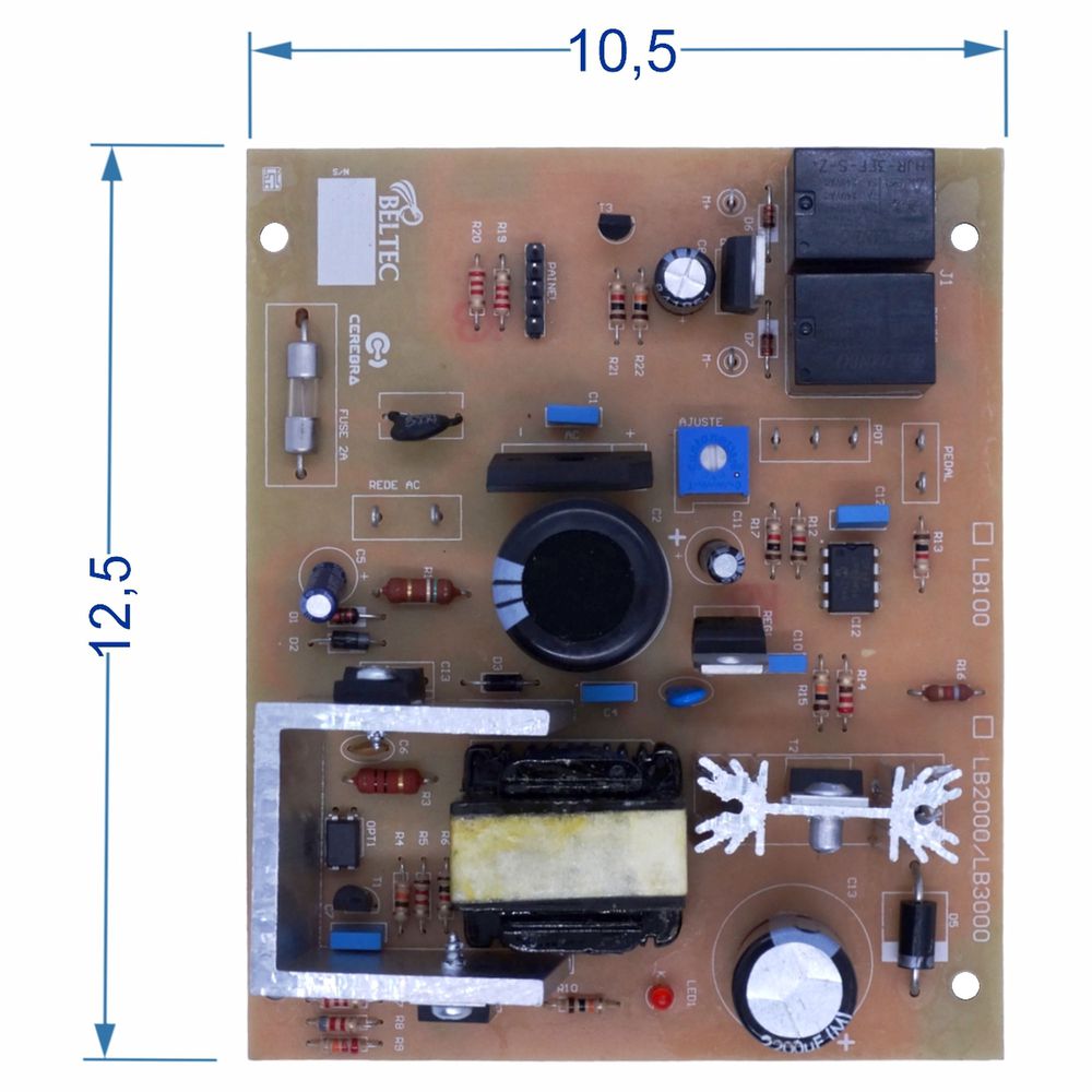 EL-074 - PLACA PCI RELE PARA MOTOR BELTEC MOD. LB1... - DENTAL TIBA