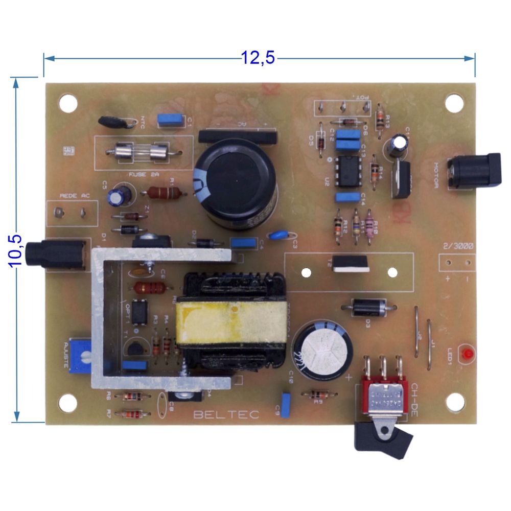 EL-093 - PLACA MOTOR BELTEC MOD. NOVO LB100 / 2000... - DENTAL TIBA